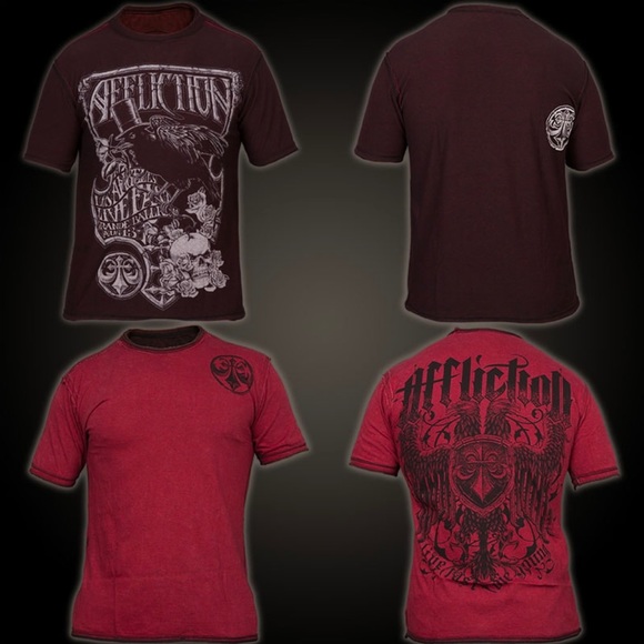 Affliction Reversible Shirt Live Fast Forever Vintage - Picture 1 of 6